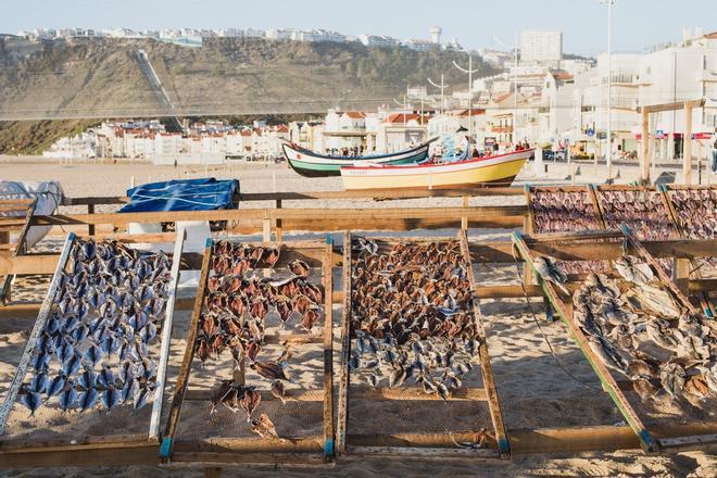 Pescado seco, Nazaré, Portugal