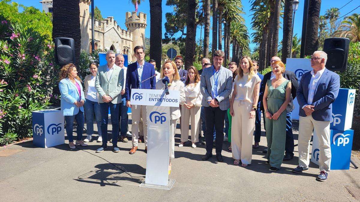 Un momento de la presentación de la candidatura del PP, este viernes.