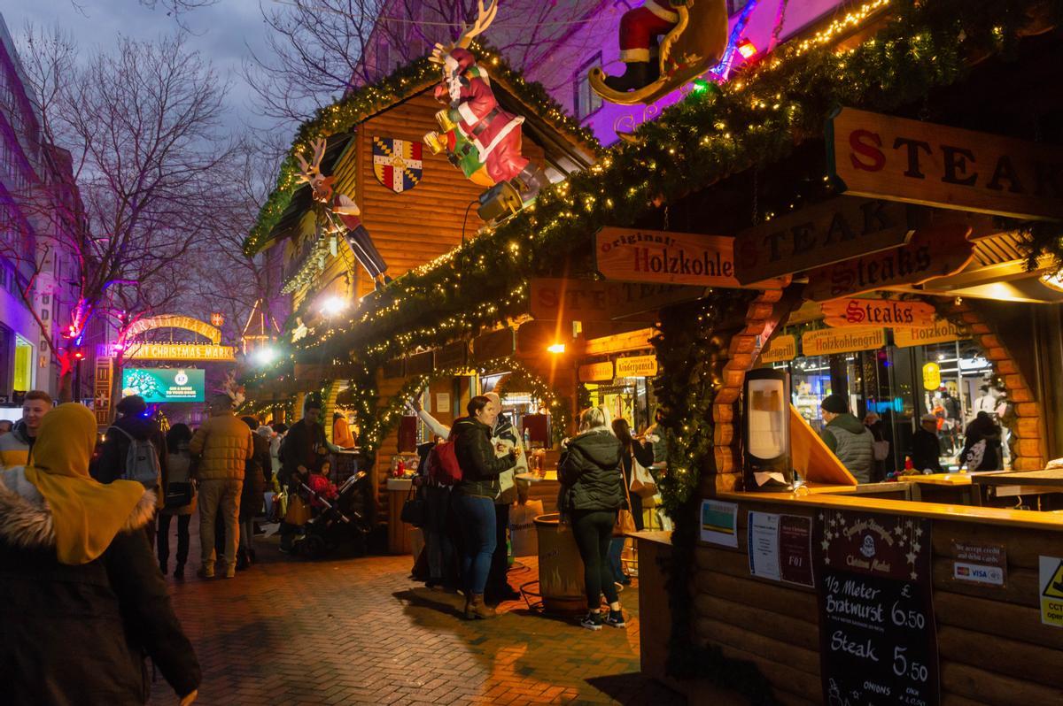 Mercado de Navidad de Birmingham.