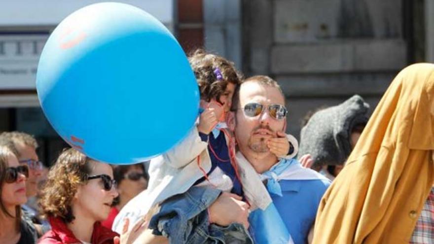 Suso Seixo  cierra la marcha en Vigo de la CIG