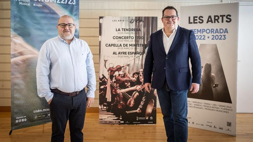 Iglesias Noriega amb  Francisco Lorenzo. Baix, Capella de Ministrers i Al Ayre Español. | PONCE /LEVANTE-EMV