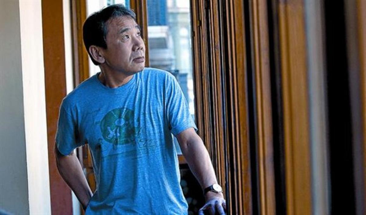 Haruki Murakami, a Casa Àsia durant la seva primera visita a Barcelona, el març del 2009.