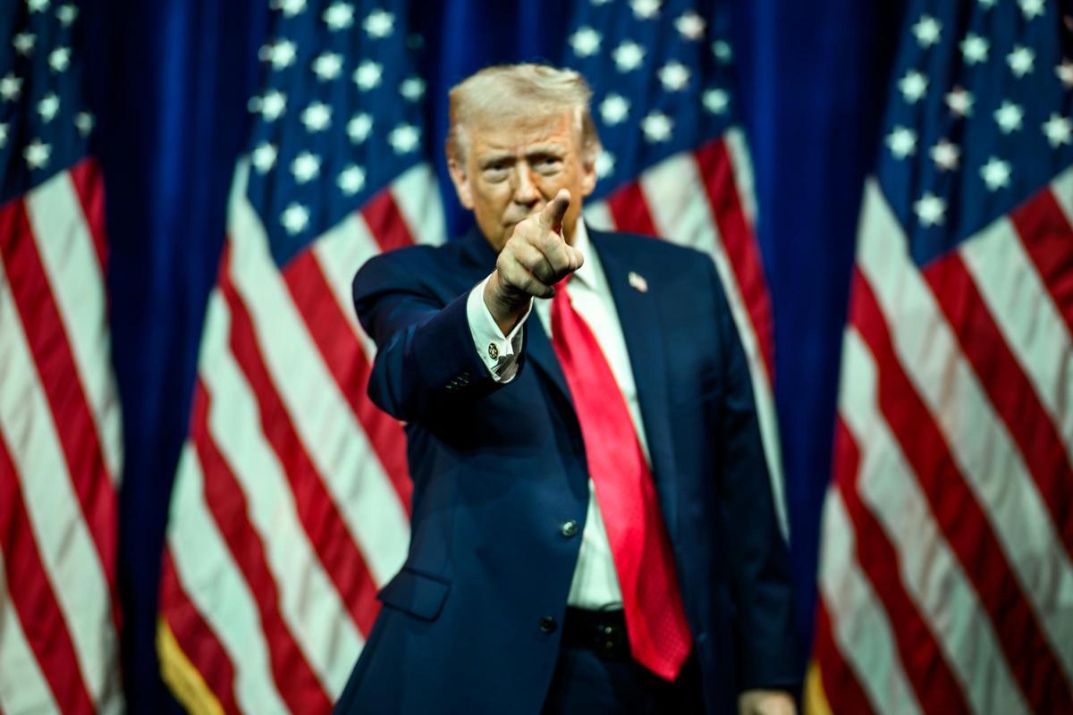 El president dels EUA, Donald Trump, en un acte del partit republicà