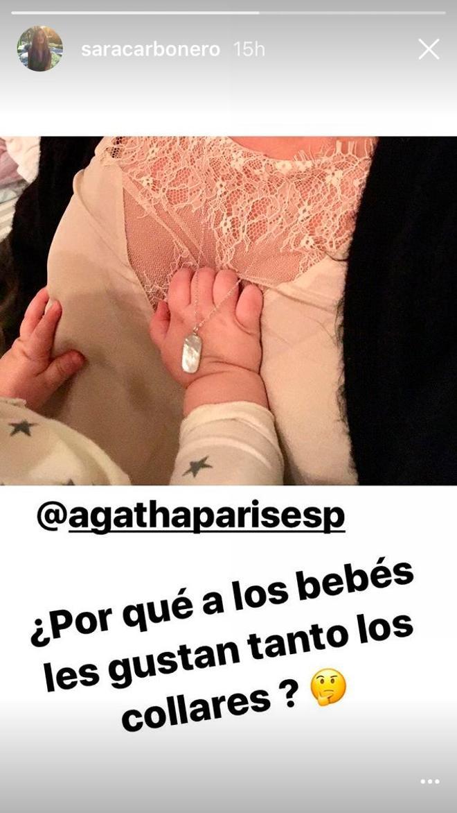 Lucas Casillas y Sara Carbonero en Instagram