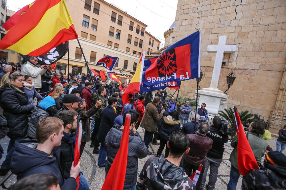 La Falange, en la manifestación en Callosa