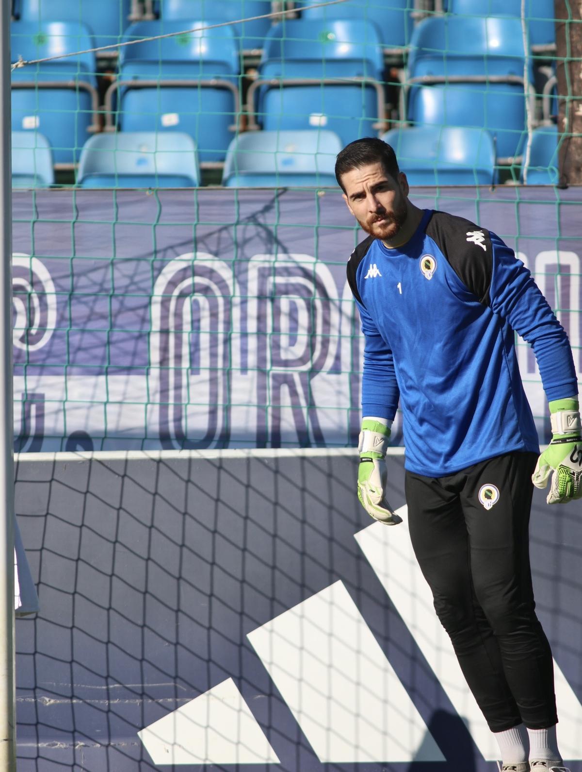 Carlos Abad, durante un entrenamiento.