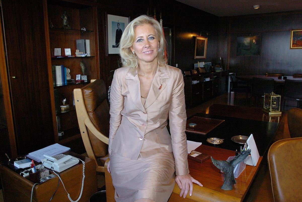 Corina Porro, cuando fue alcaldesa de Vigo.