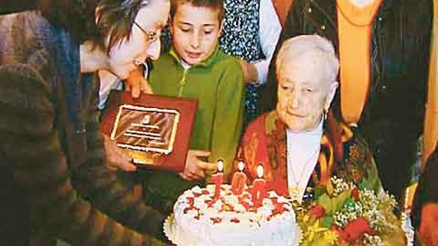 Emilia Sánchez, una gallega de 106 años