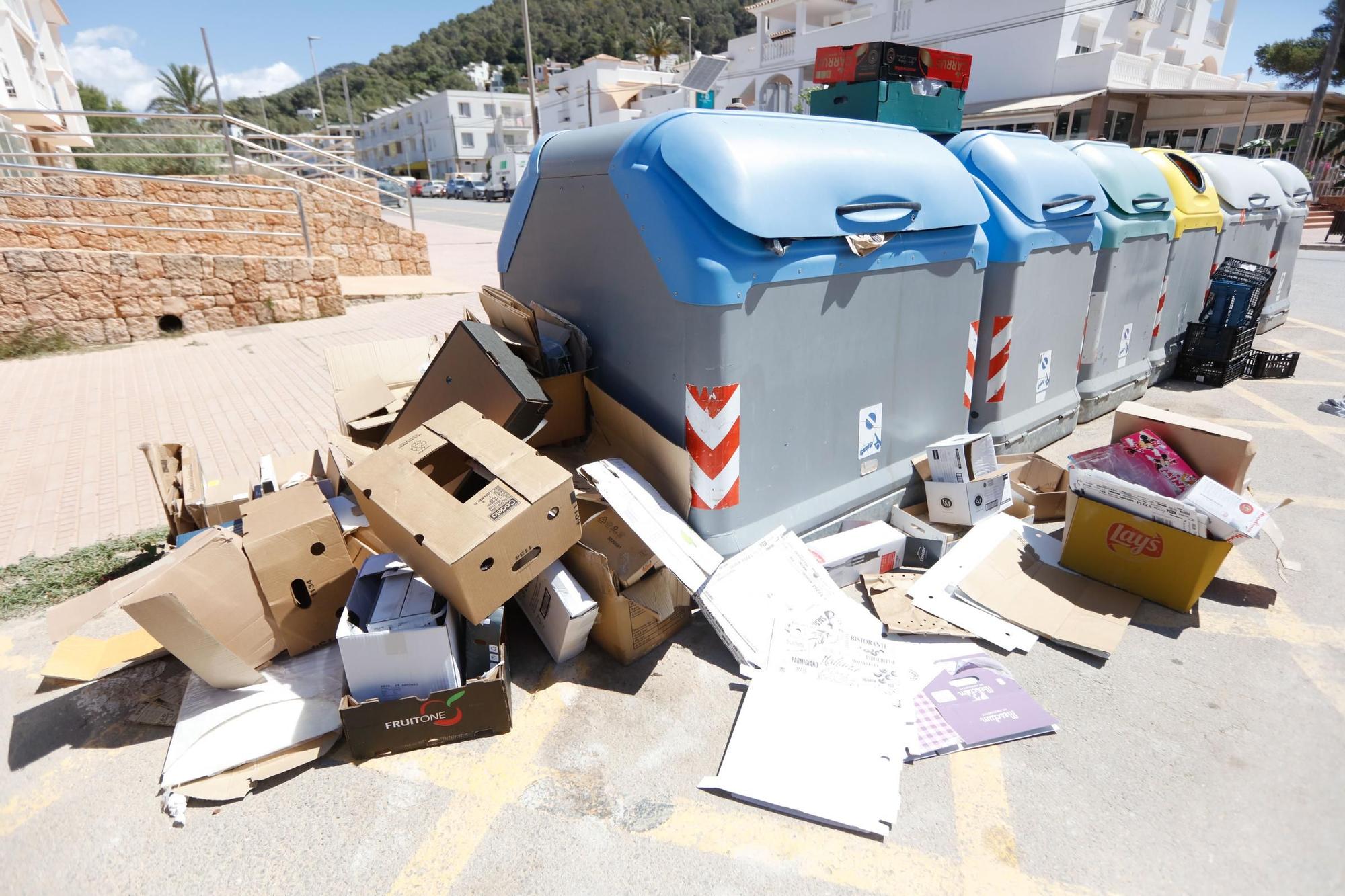 Primer día de huelga de basuras en Ibiza