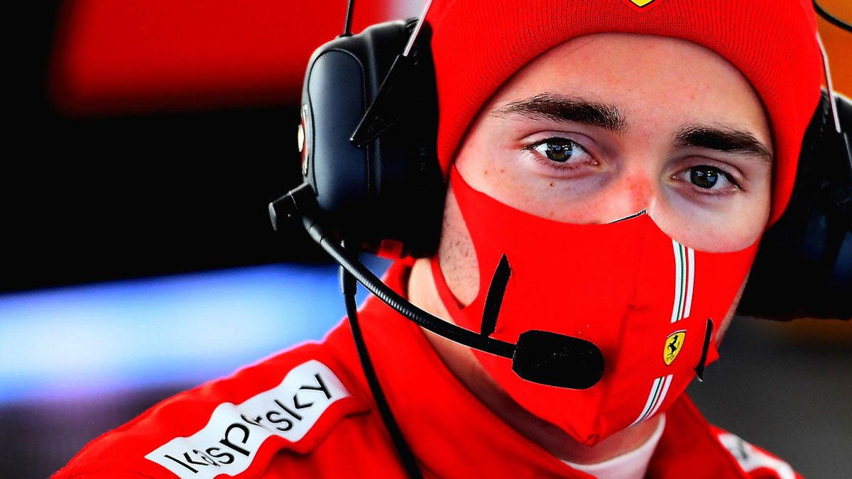 Leclerc, atento a Sainz en Fiorano