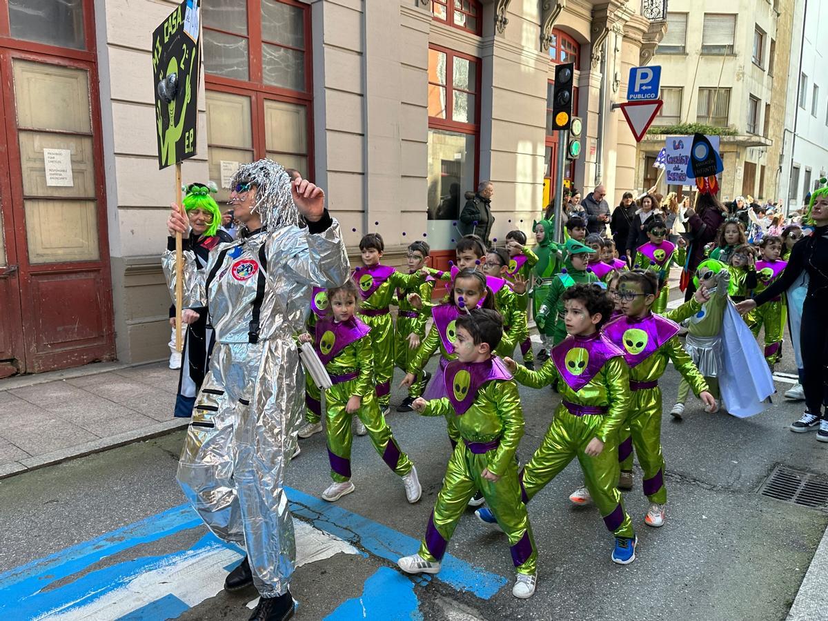 En imágenes: el creativo desfile de carnaval de los colegios de Luarca