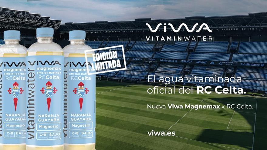 Viwa Vitaminwater lanza una edición limitada de su agua con vitaminas y magnesio con la imagen del RC Celta