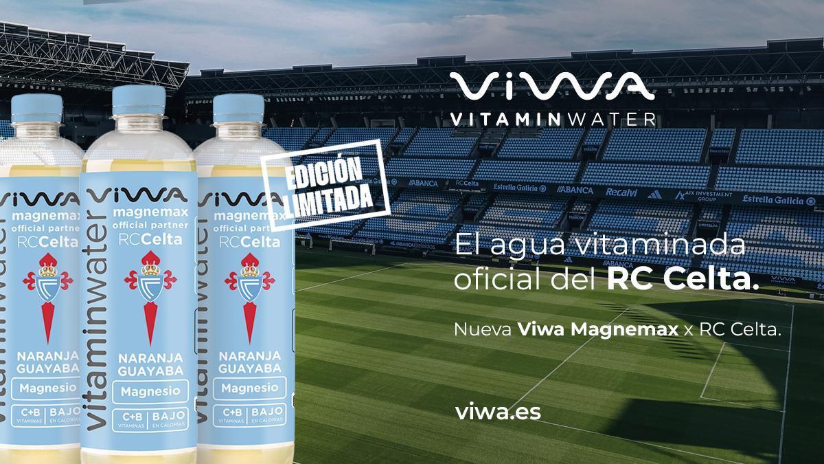El agua vitaminada oficial del Real Club Celta de Vigo.