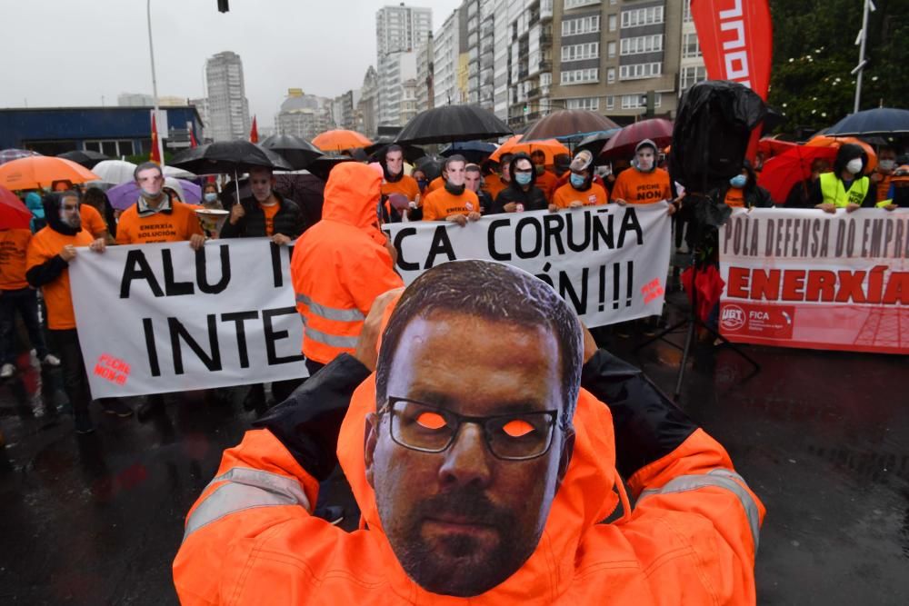 Protesta de los trabajadores de la antigua Alcoa