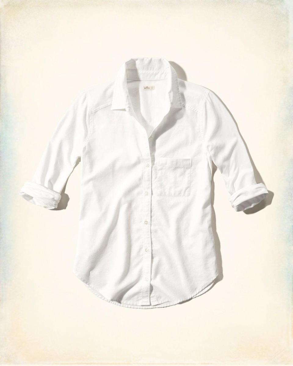 Camisa blanca Hollister (29€)
