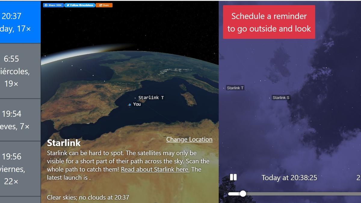 VÍDEO | Los satélites Starlink pasarán por Ibiza