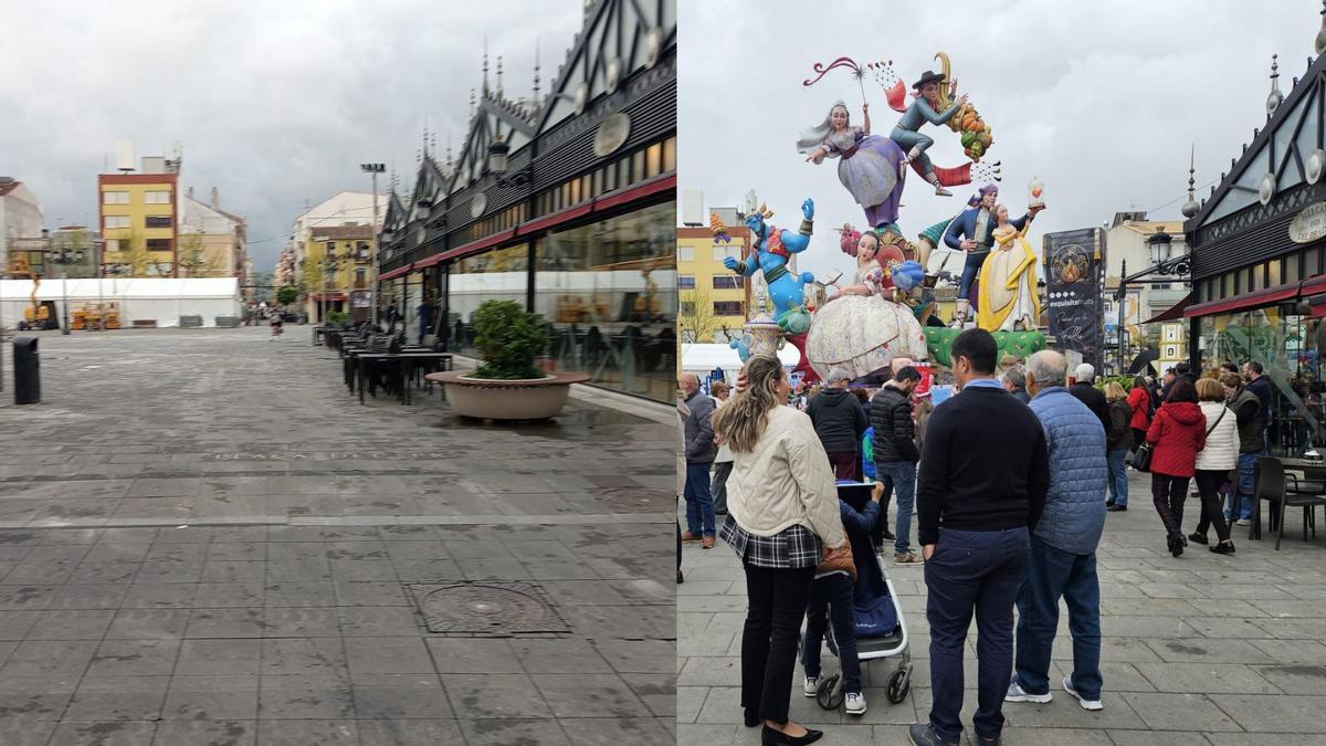 Así cambian las calles de Gandia tras la Cremà