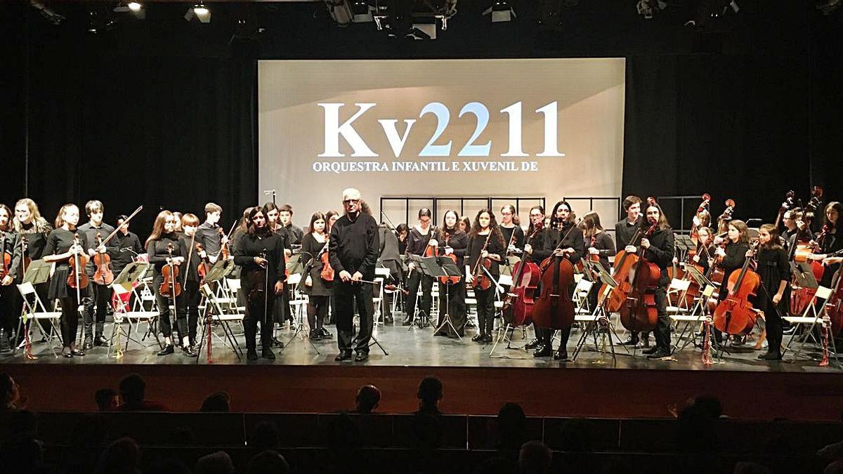 A Orquestra Infantil e Xuvenil Kv2211 ofrece el Concerto de Aninovo