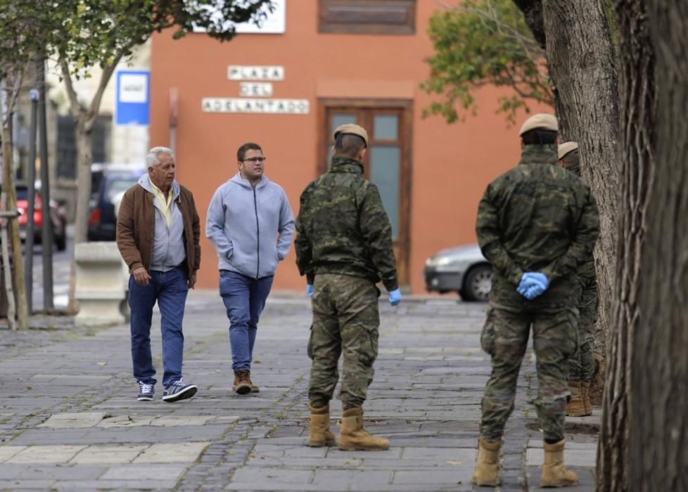 Militares en La Laguna