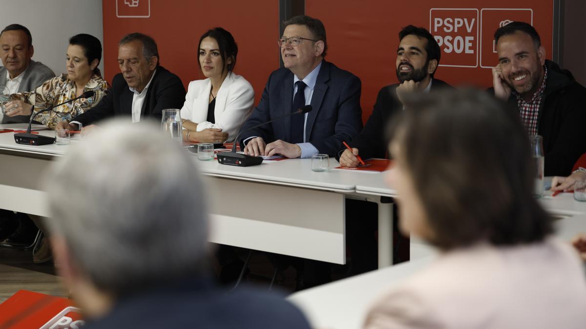 Ximo Puig ha presido este martes la reunión de la Comisión Ejecutiva Nacional del PSPV