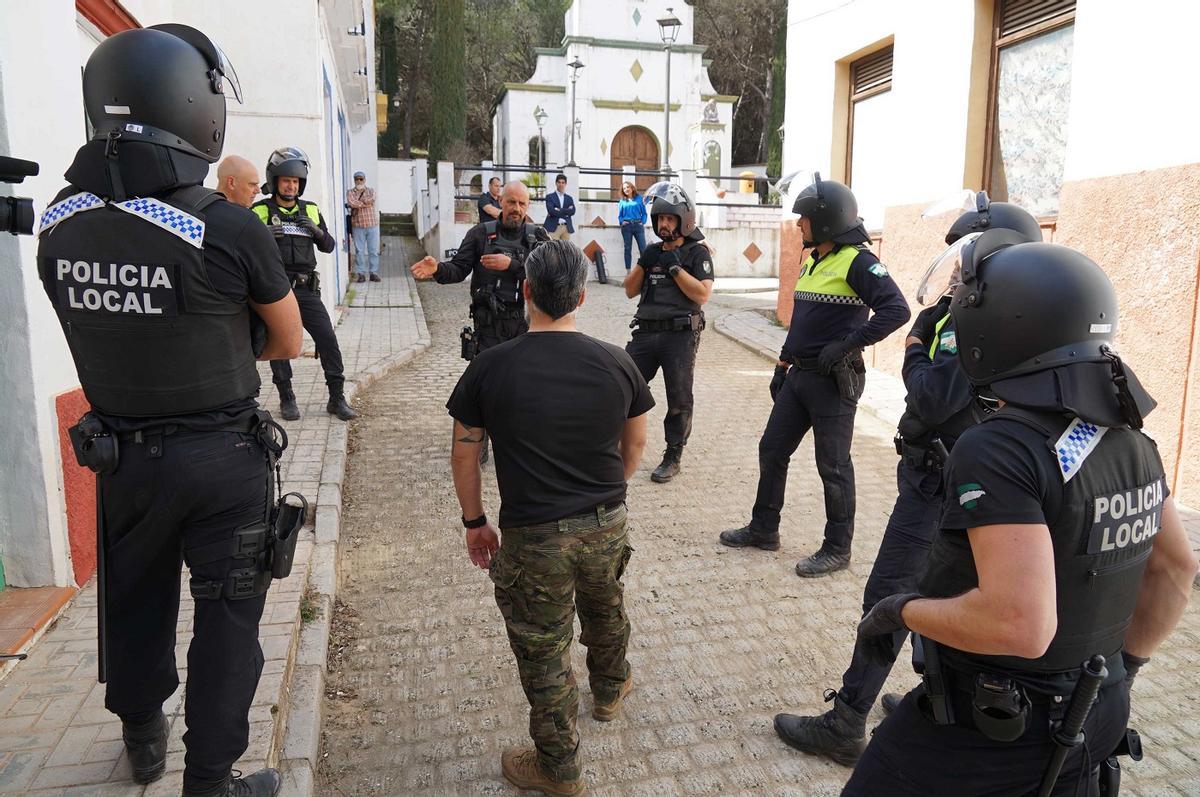 Instructores de la Policía Local de Málaga están formando a los agentes de Coín.