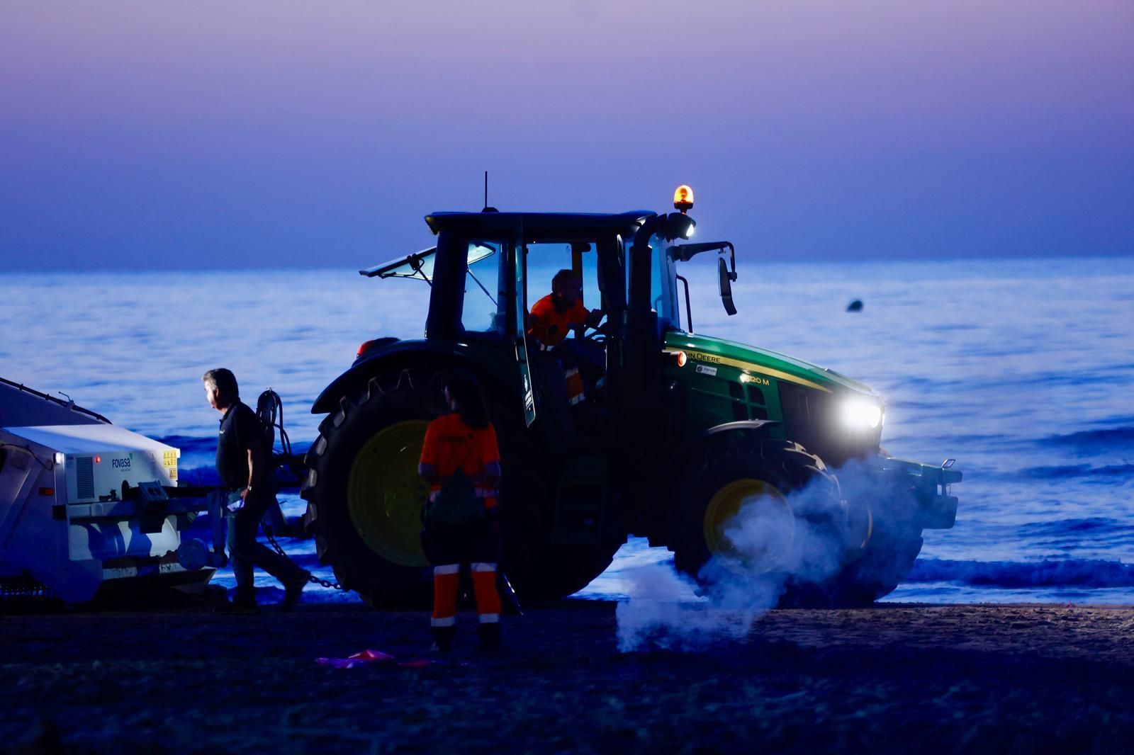 Limpieza tras la noche de San Juan