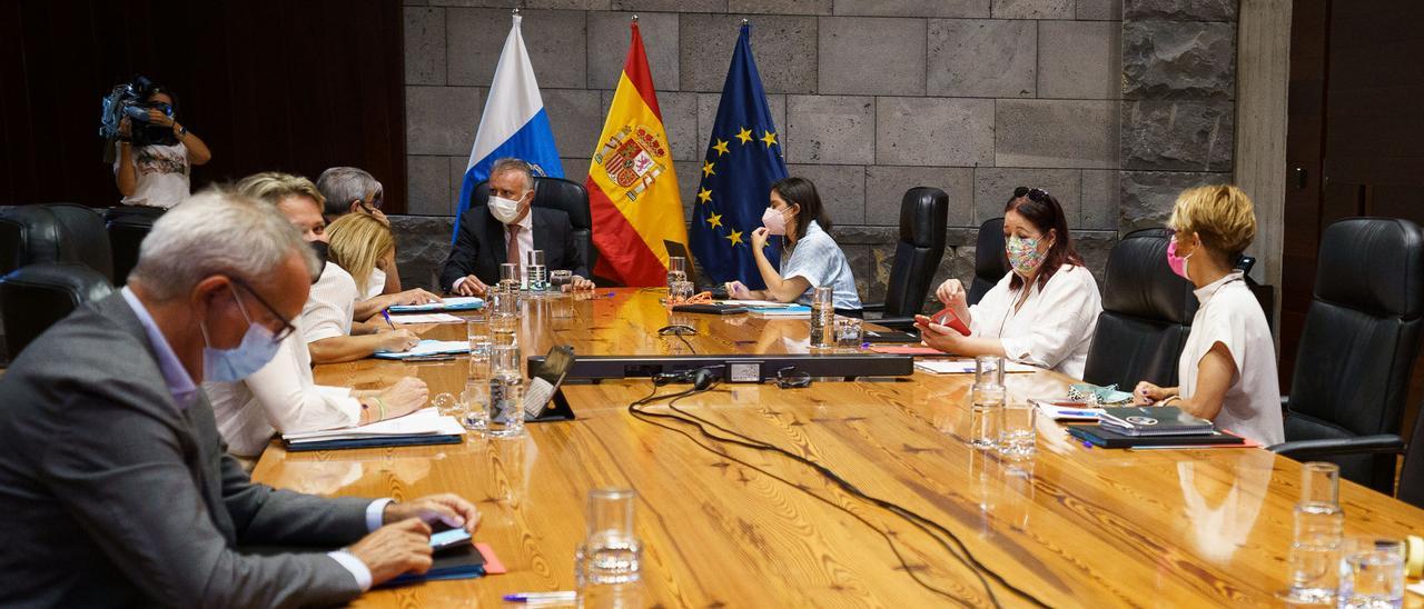 El Consejo de Gobierno, hoy, en Santa Cruz de Tenerife.