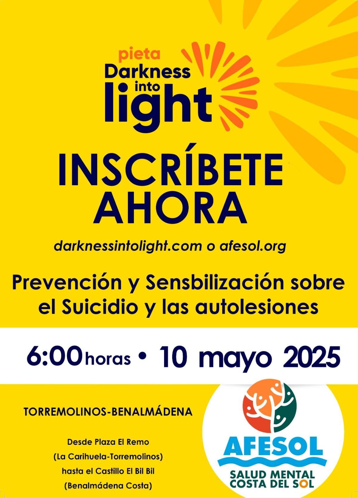 Carrera para la prevención y sensibilización sobre el suicidio.