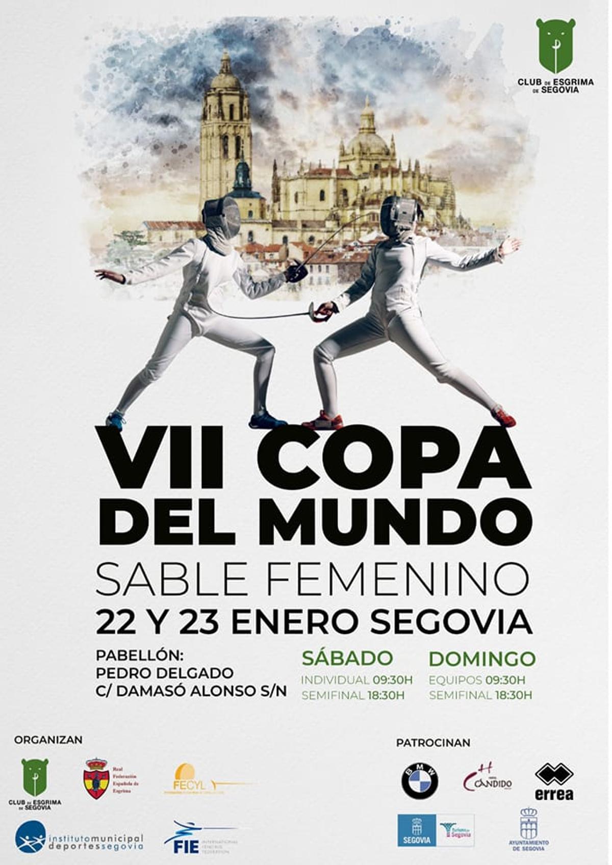 Cartel anunciador de la cita de Segovia.