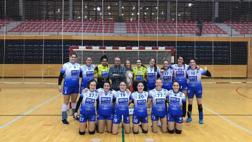 El equipo, tras ganar en Barakaldo