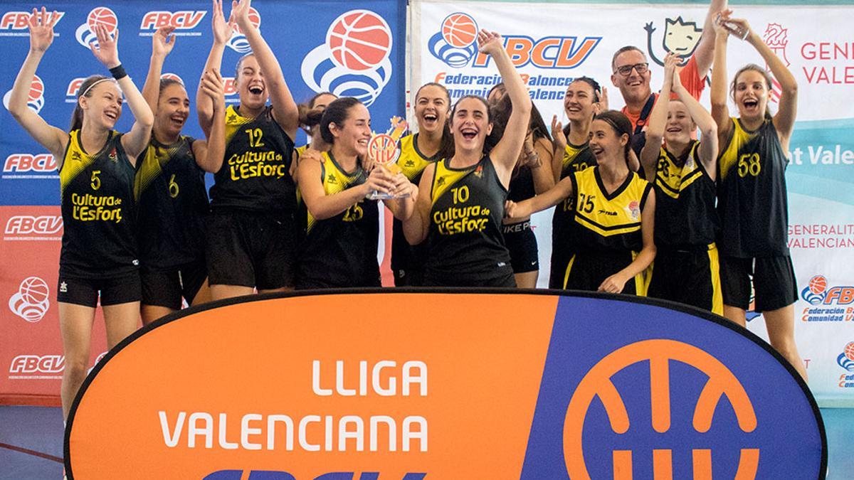 Las júniors del CB Tavernes, campeonas de la Lliga Valenciana