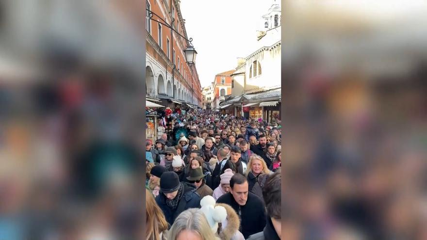 Así se encontraba Venecia por el Carnaval
