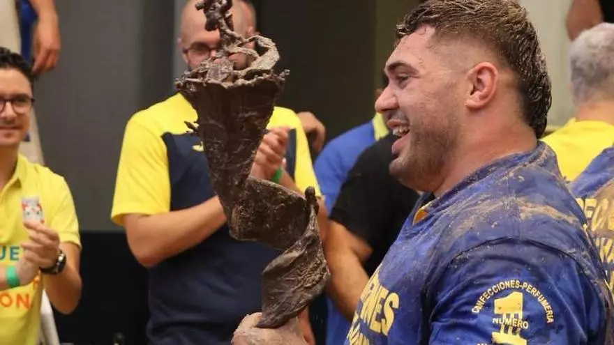 Celebración en la final de la Liga Regional celebrada en Tegueste