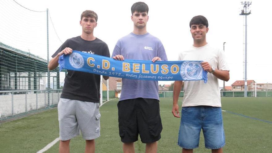 El Beluso cierra los fichajes de los atacantes Breixo, Hamza y Muros, y del centrocampista Anxo