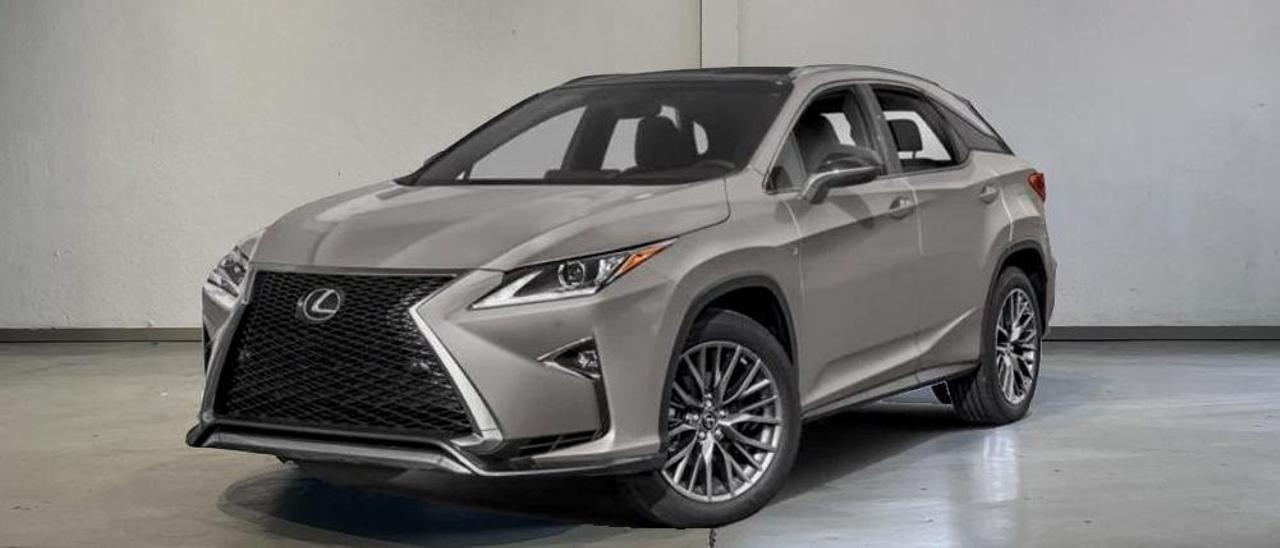 Lexus RX 450h executive tecno en color titanium.