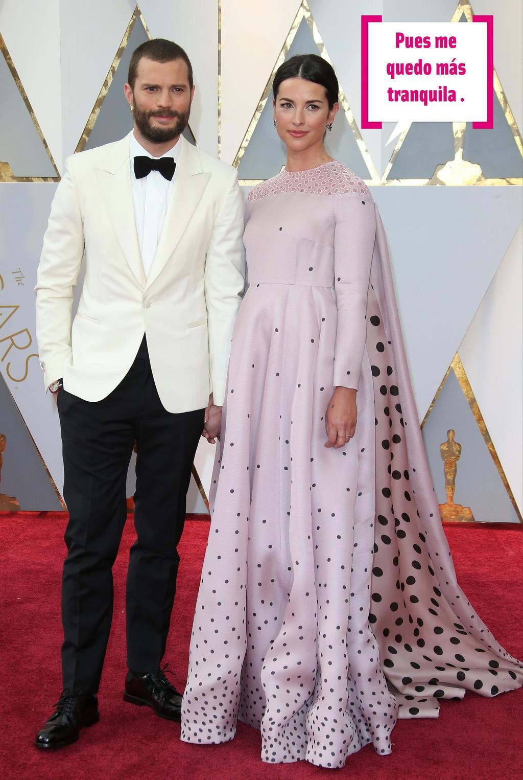 Jamie Dornan y Amelia Warner en los Oscar