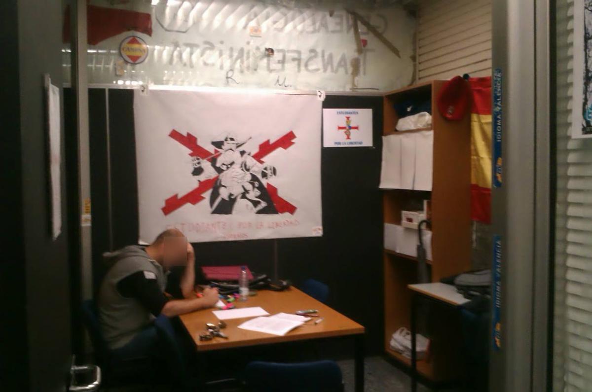 Antigua sede del sindicato Estudiantes por la Libertad, en 2013 cuando sí tenía representación en la Universidad.
