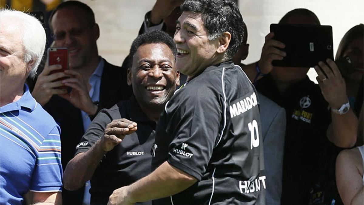 Maradona charló con Pelé sobre Leo Messi