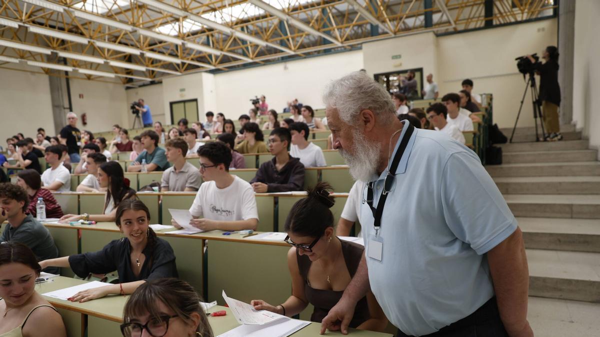 Aspirantes a la PAU en Asturias la semana pasada