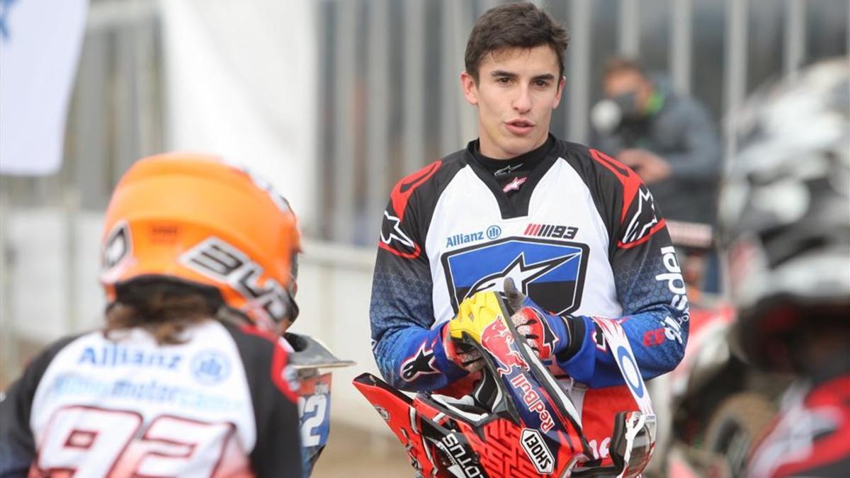 Marc Márquez, en su campus de Rufea