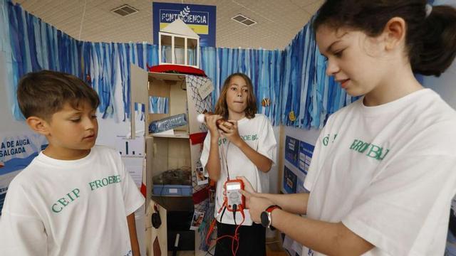 Presentación de trabajos en la feria el viernes. |  Gustavo Santos