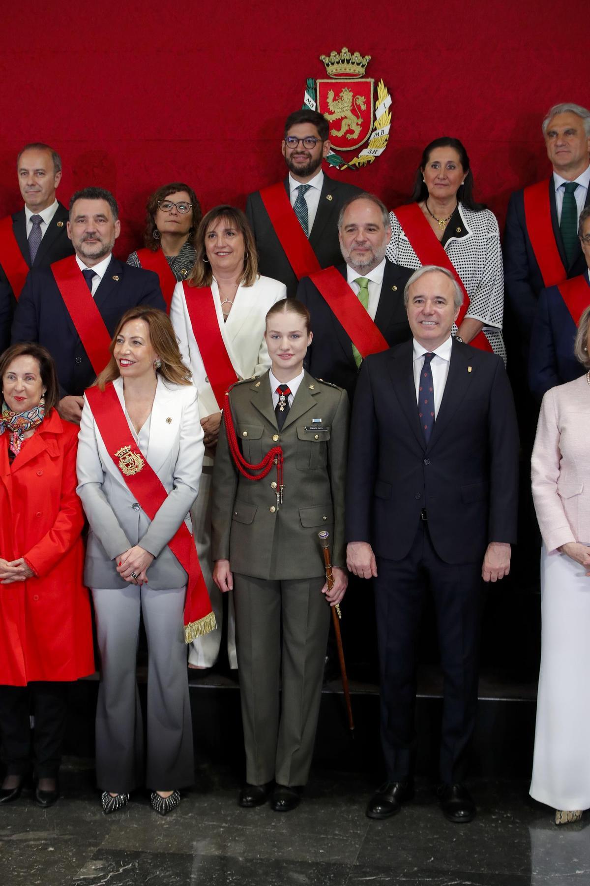 Leonor de Borbón, homenajeada en Zaragoza.