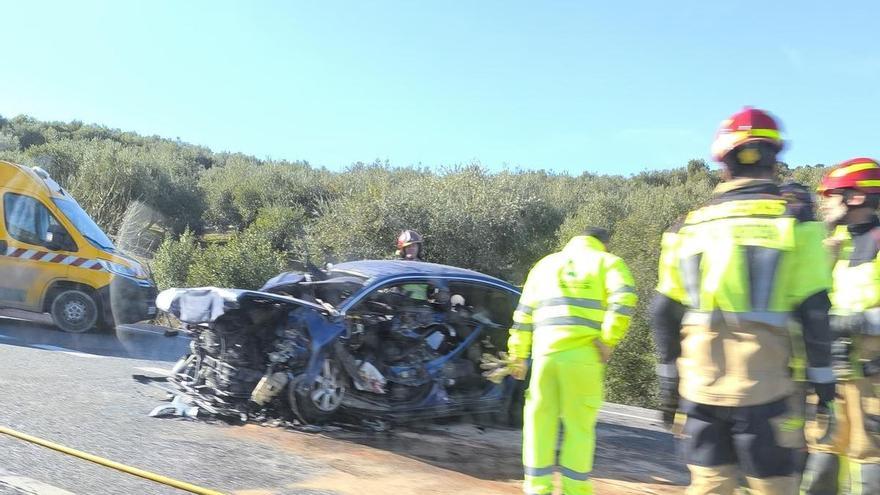 Aciidente en la A-318 en Zuheros.