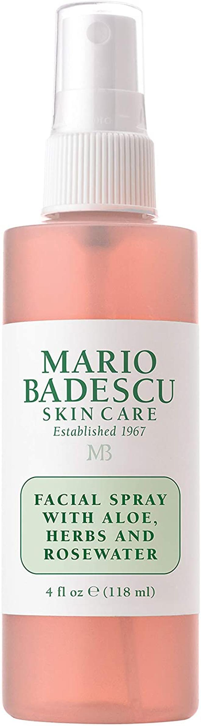 Mario Badescu facial spray con aloe, plantas aromáticas y agua de rosas