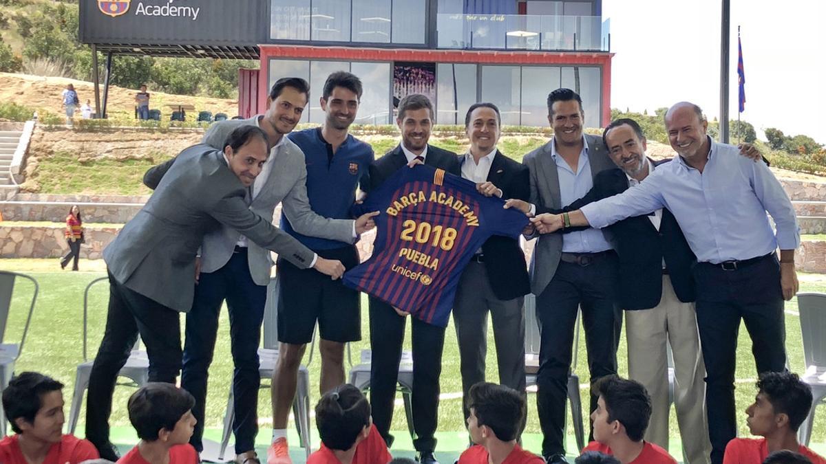 La inauguración de la Barça Academy Puebla tuvo lugar en sus instalaciones en Haras Ciudad Ecológica