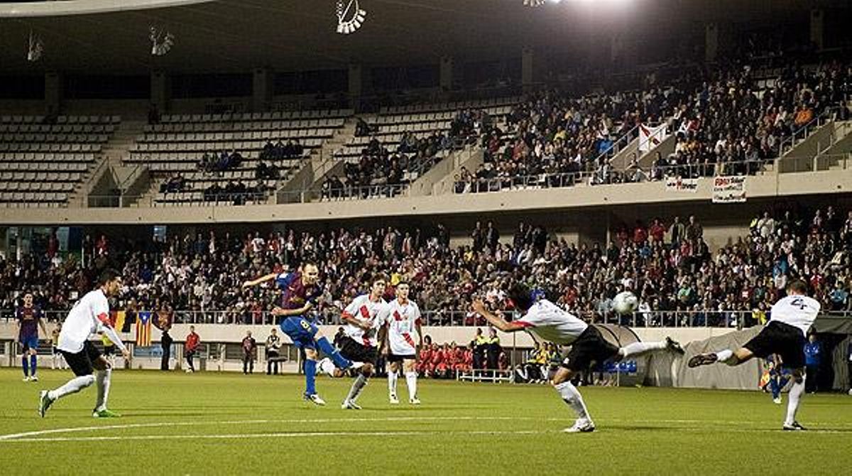 Partit de L’Hospitalet-Barcelona de Copa del Rei (0-1).
