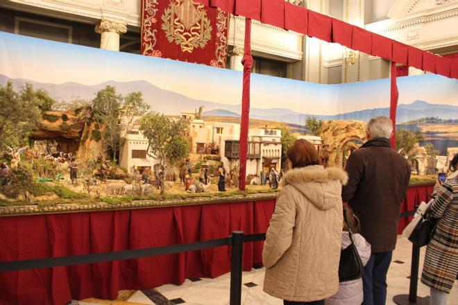 Así es el belén del Ayuntamiento de València en el Salón de Cristal