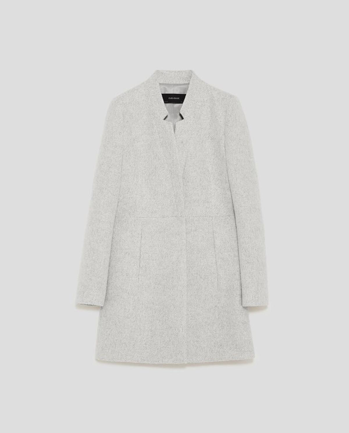 Nueva colección de Zara: blazer gris sin solapas