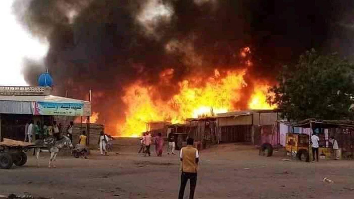 Bombardeo en Sudán