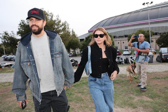 Piqué y Clara Chía en Coldplay